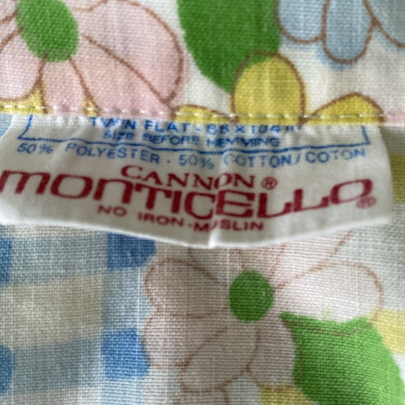 VTG Twin Flat Sheet Cannon Monticello - Picture 6 of 9